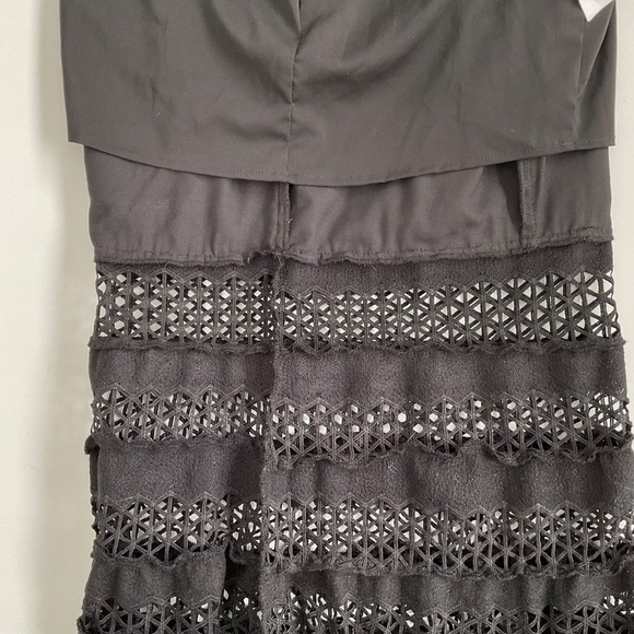 Jarlo Teagan Bardot Dress Sz 4 Black Off The Sh Mermaid Maxi Prom Evening Gown - Picture 11 of 14